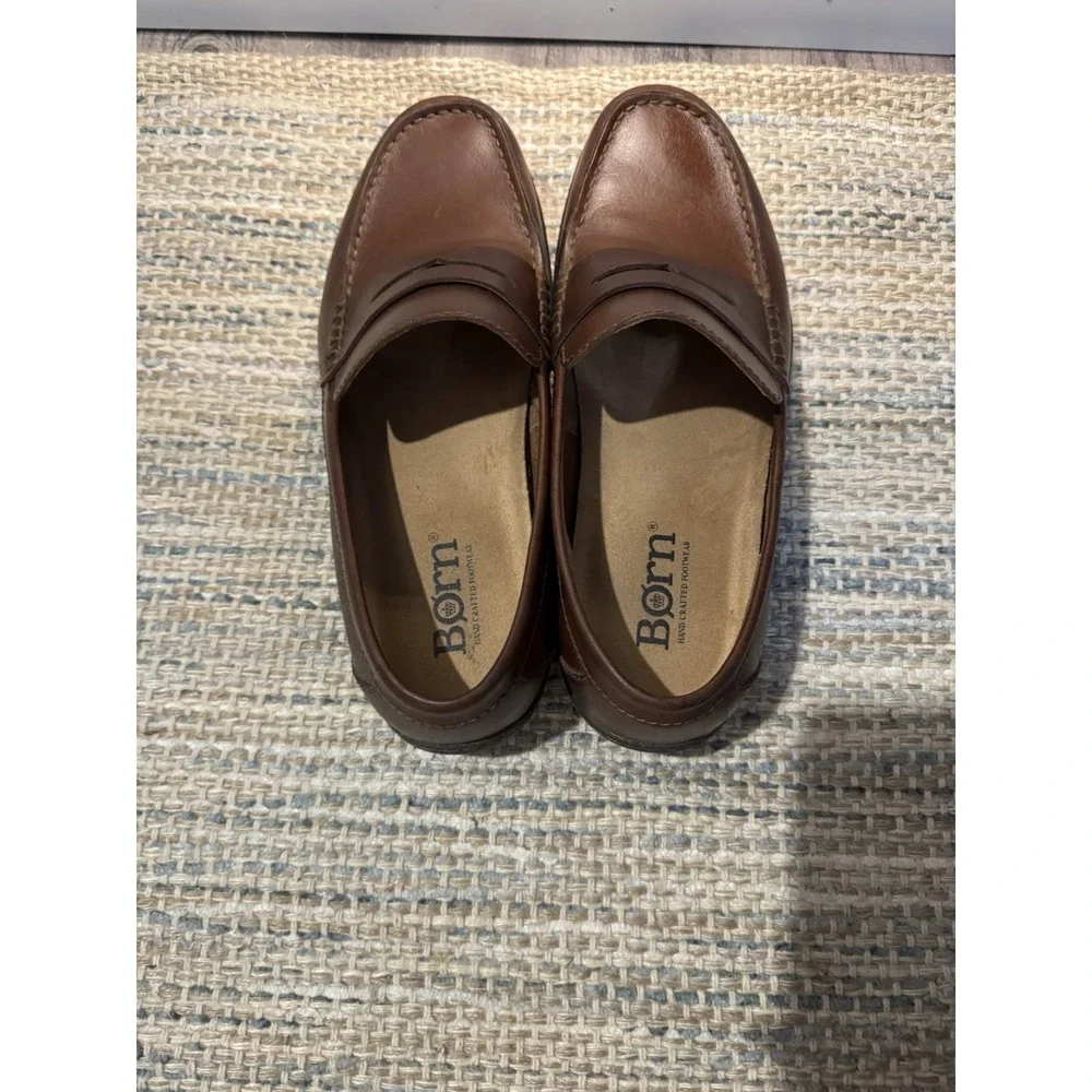 Born Men's Simon Penny Loafers Brown 10.5 In Great Shape